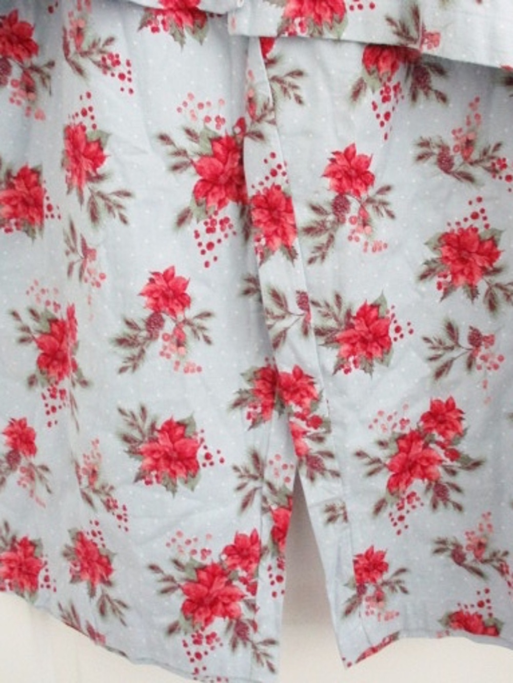 CHARTER CLUB - Pajamas Poinsettia Cotton Flannel Set - XXL - Picture 3 of 9